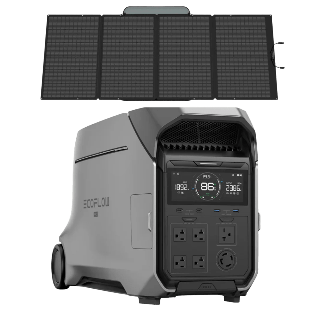 Gerador DELTA Pro 3 + Painel 400W Ecoflow