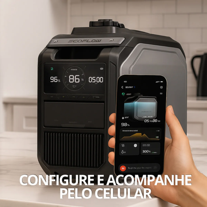Gerador Inteligente EcoFlow 3000W (Combustível Duplo)